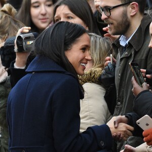 Le prince Harry et Meghan Markle arrivent au centre d'art contemporain de Nottingham  pour la journée mondiale de la lutte contre le sida du Terrence Higgins Trust, le 1er decembre 2017. Leur premier engagement officiel en couple après l'annonce de leurs fiançailles.