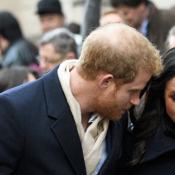 Le prince Harry et Meghan Markle arrivent au centre d'art contemporain de Nottingham  pour la journée mondiale de la lutte contre le sida du Terrence Higgins Trust, le 1er decembre 2017. Leur premier engagement officiel en couple après l'annonce de leurs fiançailles.