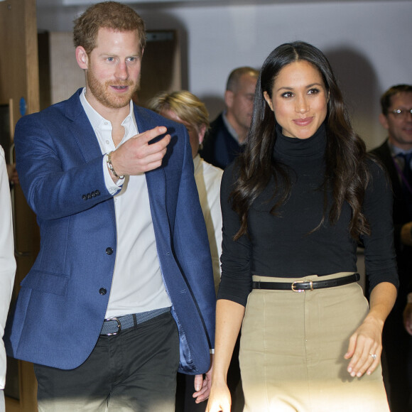 Le prince Harry et Meghan Markle à Nottingham le 1er décembre 2017, en mission officielle quatre jours après l'annonce de leurs fiançailles.