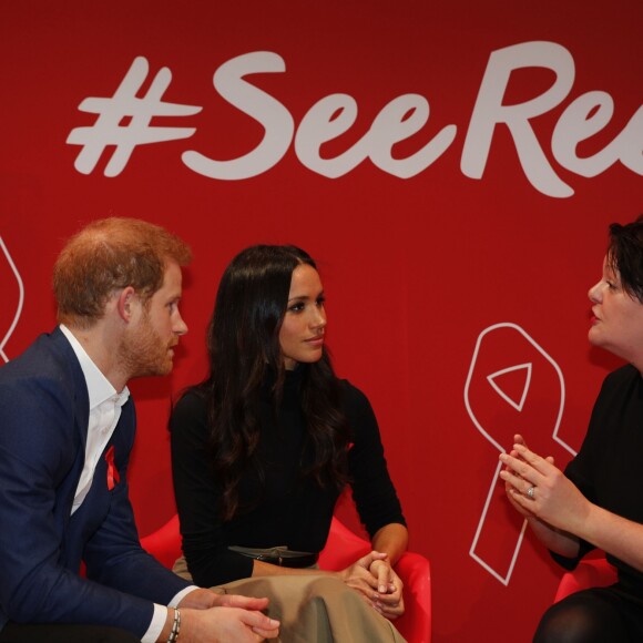 Le prince Harry et Meghan Markle à Nottingham le 1er décembre 2017, en mission officielle quatre jours après l'annonce de leurs fiançailles.