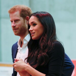 Le prince Harry et Meghan Markle à Nottingham le 1er décembre 2017, en mission officielle quatre jours après l'annonce de leurs fiançailles.