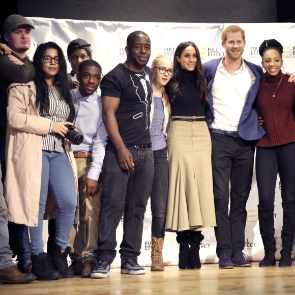 Le prince Harry et Meghan Markle à Nottingham le 1er décembre 2017, en mission officielle quatre jours après l'annonce de leurs fiançailles.