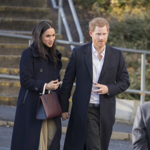 Le prince Harry et Meghan Markle à Nottingham le 1er décembre 2017, en mission officielle quatre jours après l'annonce de leurs fiançailles.