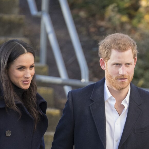 Le prince Harry et Meghan Markle à Nottingham le 1er décembre 2017, en mission officielle quatre jours après l'annonce de leurs fiançailles.