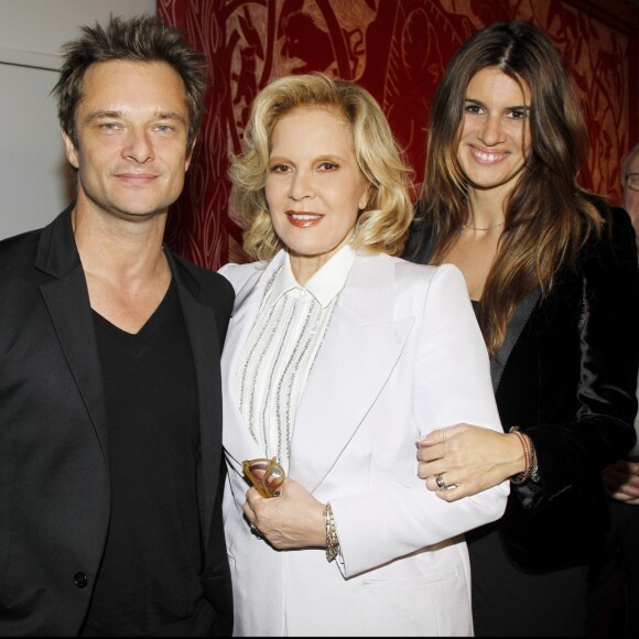 David Hallyday, Sylvie Vartan et Alexandra Pastor au concert de Sylvie à la Salle Pleyel, à Paris le 23 novembre 2011.