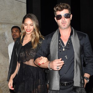 Robin Thicke et sa compagne April Love - Soirée "Fashion Book & Circoloco" au Palais de Tokyo à Paris le 30 septembre 2017.  Party Fashion Book & Circoloco party at Palais de Tokyo on september 30, 2017.01/10/2017 - Paris