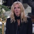 Sandrine Kiberlain aux obsèques de Johnny Hallyday à Paris. Le 9 décembre 2017.