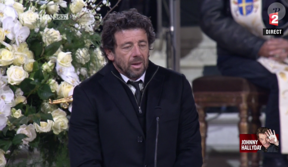 Patrick Bruel aux obsèques de Johnny Hallyday à Paris. Le 9 décembre 2017.