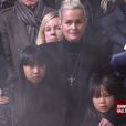 Laeticia Hallyday aux obsèques de Johnny Hallyday à Paris. Le 9 décembre 2017.