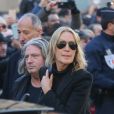Arrivée du convoi funéraire de la dépouille du chanteur Johnny Hallyday et des personnalités sur la place de La Madeleine à Paris. Le 9 décembre 2017 © CVS / Bestimage