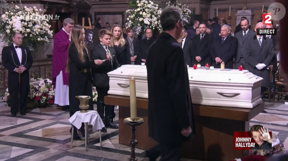 Obsèques de Johnny Hallyday à Paris. Le 9 décembre 2017.