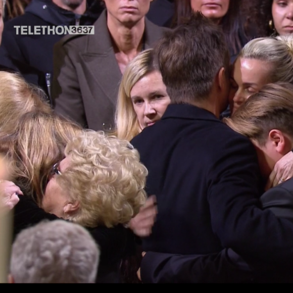 Laeticia Hallyday aux obsèques de Johnny Hallyday à Paris. Le 9 décembre 2017.