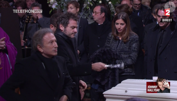 Matthieu Chedid aux obsèques de Johnny Hallyday à Paris. Le 9 décembre 2017.