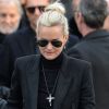 Laeticia Hallyday - Sorties de l'église de la Madeleine après les obsèques de Johnny Hallyday à Paris le 9 décembre 2017. © Veeren / Bestimage