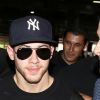 Nick Jonas arrive à l'aéroport de Sao Paulo au Brésil pour faire la promotion du film 'Jumanji: Welcome to the Jungle', le 8 décembre 2017