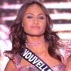Miss Nouvelle-Calédonie : Levina Naopléon en tenue de fête de la musique - Concours Miss France 2018. Sur TF1, le 16 décembre 2017.
