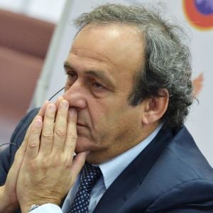 Rétro - Décès de Aldo Platini, père de Michel Platini - Michel Platini à Moscou. Le 15 novembre 2013