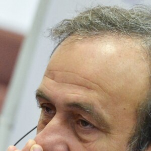 Michel Platini à Moscou. Le 15 novembre 2013