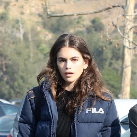 Exclusif - Kaia Gerber est allée prendre le petit-déjeuner avec des amis à Malibu, le 16 décembre 2017