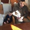 Karim Benzema avec son fils.