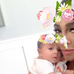 Serena Williams et Alexis Olympia, sa fille.