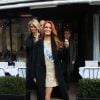 Maëva Coucke (Miss France 2018) et Sylvie Tellier sont allées déjeuner au restaurant L'Avenue à Paris, le 18 décembre 2017. © Denis Guignebourg/Bestimage