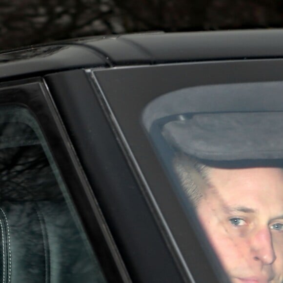 Le prince William et la duchesse Catherine de Cambridge au palais de Buckingham pour le traditionnel déjeuner de Noël organisé par la reine Elizabeth II, le 20 décembre 2017 à Londres.