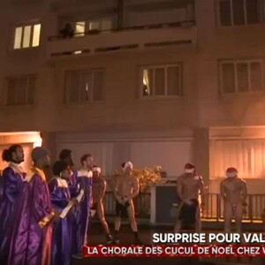 Valérie Benaïm fait une brève apparition lors du prime spécial Baba Noël sur C8 mercredi 20 décembre 2017.