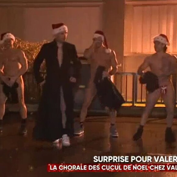 Valérie Benaïm fait une brève apparition lors du prime spécial Baba Noël sur C8 mercredi 20 décembre 2017.