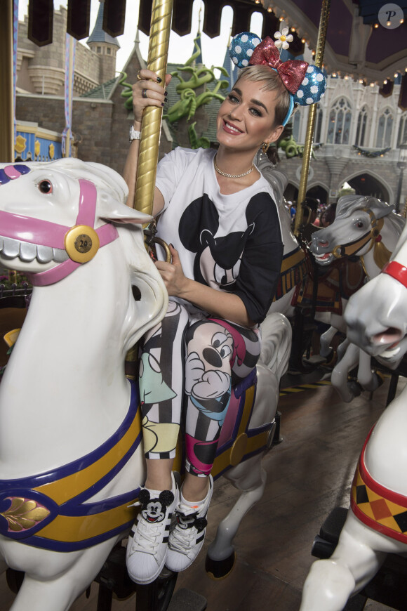 Katy Perry s'amuse au parc Disney en Floride le 18 décembre 2017.