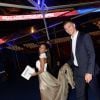 Exclusif - Thomas Meunier et sa compagne Deborah Panzokou - Dîner de gala au profit de la Fondation PSG au Parc des Princes à Paris le 16 mai 2017. © Rachid Bellak/Bestimage
