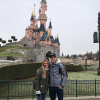 Giovani Lo Celso avec sa chérie Eva, au naturel, à Disneyland Paris en janvier 2017