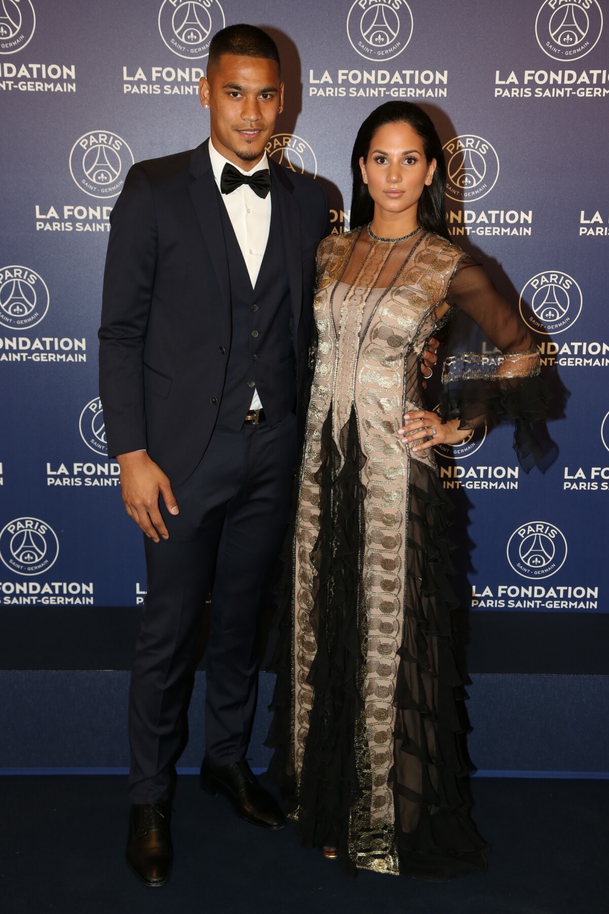 Photo Exclusif Alphonse Areola et sa femme Marion Dîner de gala