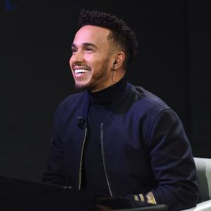 Lewis Hamilton - Personnalités sur le plateau de l'émission de télévision "Che Tempo Che Fa" à Milan, le 17 décembre 2017.