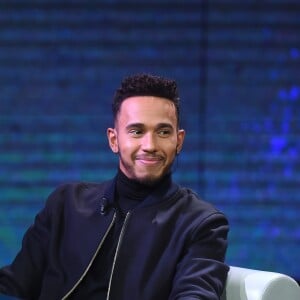 Lewis Hamilton - Personnalités sur le plateau de l'émission de télévision "Che Tempo Che Fa" à Milan, le 17 décembre 2017.