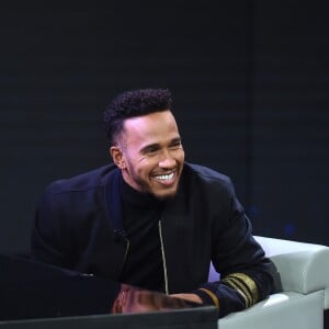 Lewis Hamilton - Personnalités sur le plateau de l'émission de télévision "Che Tempo Che Fa" à Milan, le 17 décembre 2017.
