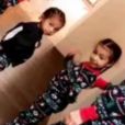 Saint et North West avec leurs cousins chez Kourtney Kardashian pour fêter Noël le 25 décembre 2017