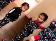 North et Saint West : Adorables en pyjamas assortis pour la chasse aux cadeaux