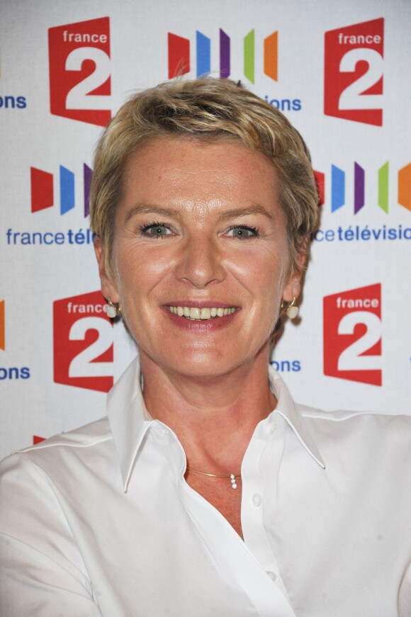 Elise Lucet, conférence de presse pour la rentrée de France 2 en 2011 à Paris.