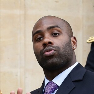 Teddy Riner - François Hollande reçoit sa Majesté Mohammed VI, Roi du Maroc au palais de l'Elysée à Paris pour un déjeuner le 2 mai 2017. © Stéphane Lemouton / Bestimage