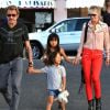 Johnny et Laeticia Hallyday font du shopping avec leurs filles Jade et Joy à Pacific Palisades le 27 Septembre 2012.