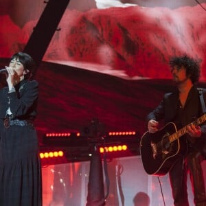 Exclusif - Nolwenn Leroy et Yarol Poupaud - Enregistrement de l'émission "Johnny, toute la musique qu'ils aiment" à la Seine Musicale, le 13 décembre 2017. L'émission sera diffusée le samedi 6 janvier sur TF1 © Perusseau-Veeren / Bestimage