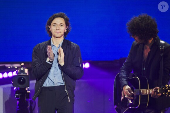 Exclusif - Raphaël et Yarol Poupaud - Enregistrement de l'émission "Johnny, toute la musique qu'ils aiment" à la Seine Musicale, le 13 décembre 2017. L'émission sera diffusée le samedi 6 janvier sur TF1 © Perusseau-Veeren / Bestimage