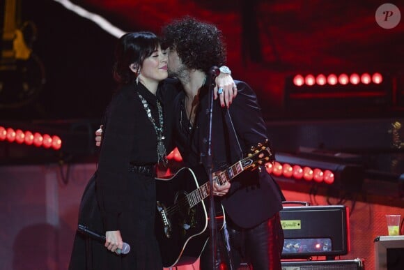 Exclusif - Nolwenn Leroy et Yarol Poupaud - Enregistrement de l'émission "Johnny, toute la musique qu'ils aiment" à la Seine Musicale, le 13 décembre 2017. L'émission sera diffusée le samedi 6 janvier sur TF1 © Perusseau-Veeren / Bestimage