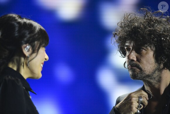 Exclusif - Nolwenn Leroy et Yarol Poupaud - Enregistrement de l'émission "Johnny, toute la musique qu'ils aiment" à la Seine Musicale, le 13 décembre 2017. L'émission sera diffusée le samedi 6 janvier sur TF1 © Perusseau-Veeren / Bestimage