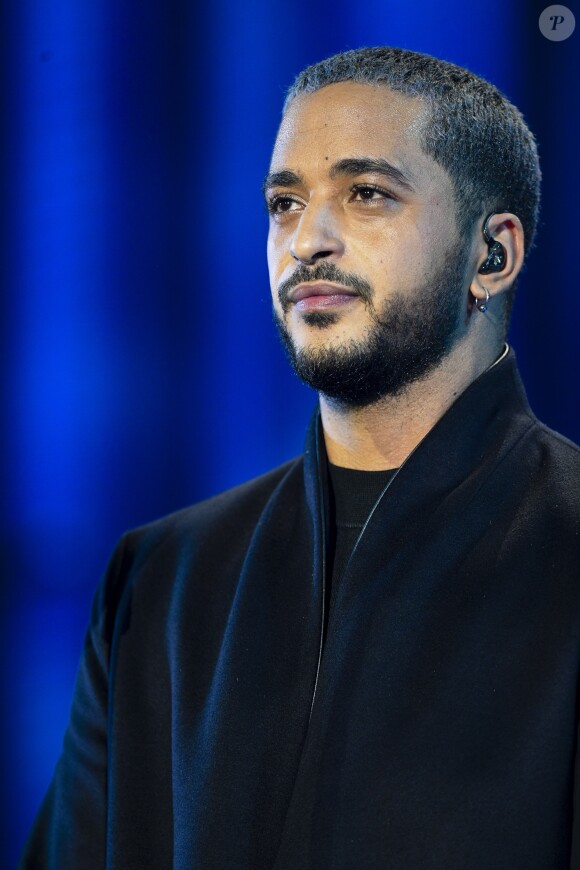 Exclusif - Slimane - Enregistrement de l'émission "Johnny, toute la musique qu'ils aiment" à la Seine Musicale, le 13 décembre 2017. L'émission sera diffusée le samedi 6 janvier sur TF1 © Perusseau-Veeren / Bestimage