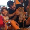 Karim Benzema en famille avec son fils et sa fille Mélia sur Instagram, le 31 décembre 2017.