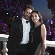 Tomer Sisley et sa femme Sandra Zeitoun de Matteis - Soirée de Grisogono "Love On The Rocks" à l'hôtel Eden Roc au Cap d'Antibes lors du 70 ème Festival International du Film de Cannes. Le 23 mai 2017.