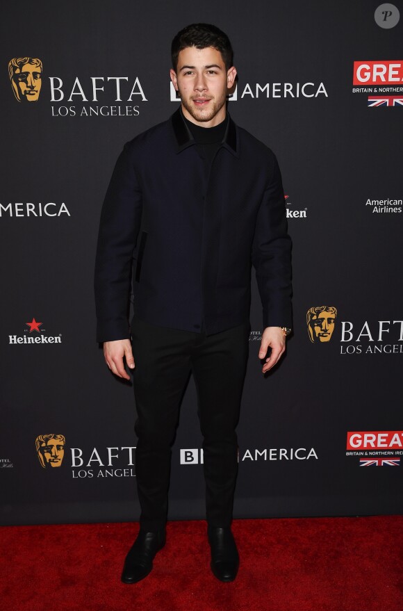 Nick Jonas - Tea Party de la BAFTA LA à Los Angeles, le 6 janvier 2018.