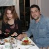 Exclusif - Joann Sfar et sa compagne Louise Lacoste - L'Association "Journalistes niçois de Paris" reçoit au Châlet des Iles au Bois de Boulogne, à Paris, le 14 mars 2017 © Didier Sabardin/bestimage